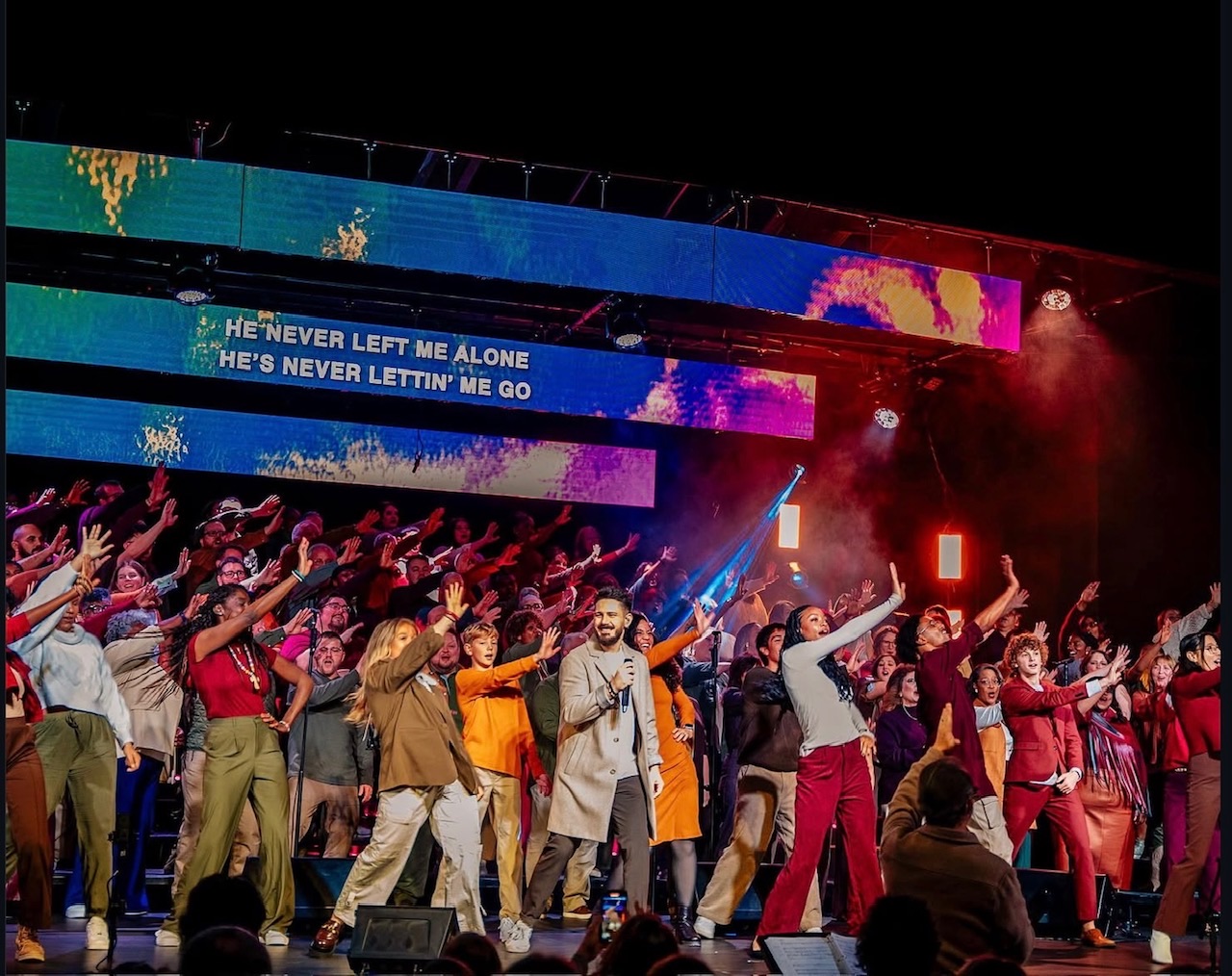 The 200 Voice Community Gospel Choir in concert